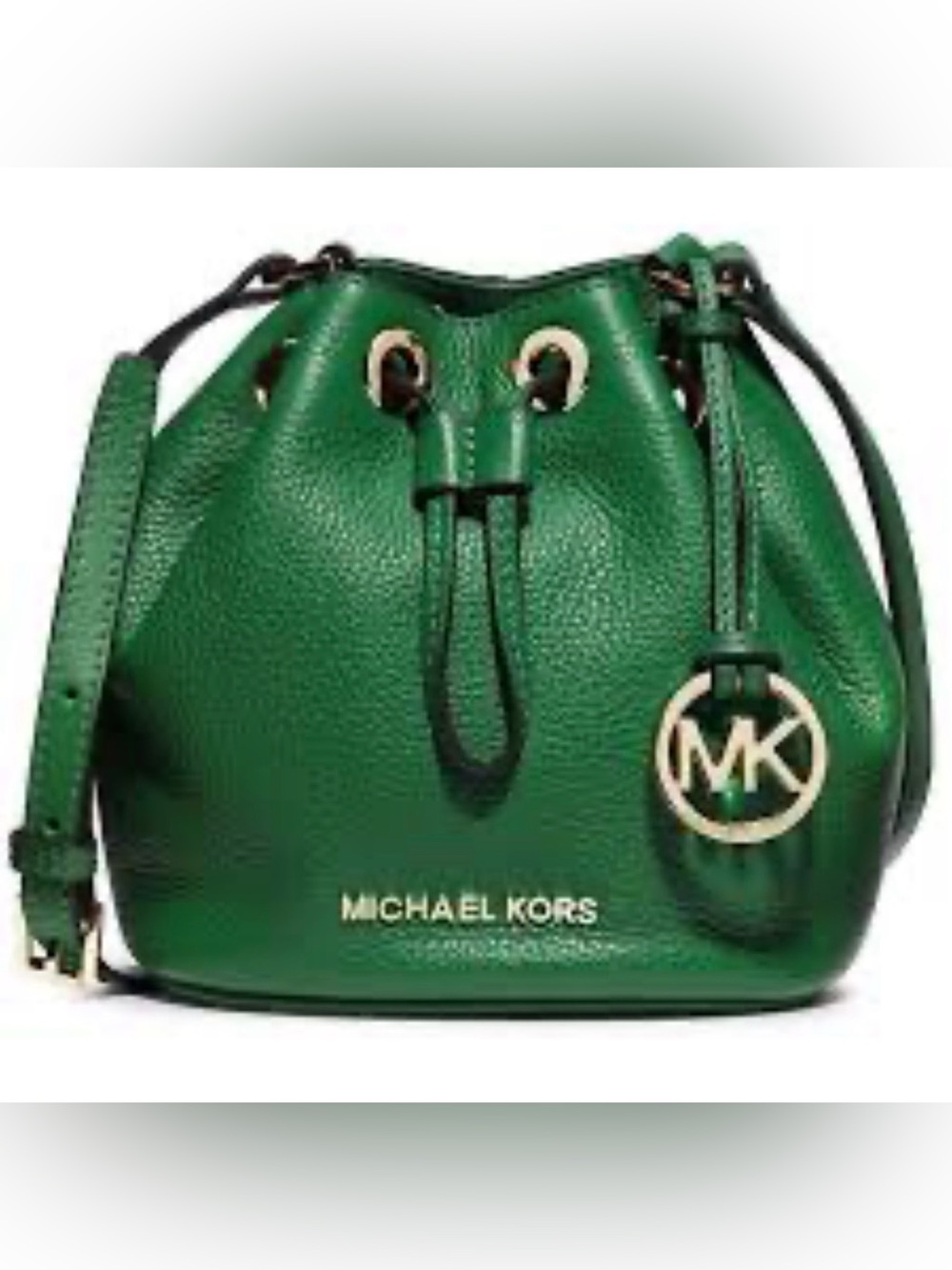 Michael Kors Bucket Bag Leather Mini Crossbody
Esmerald Green Women’s
